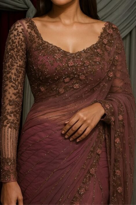 Party Wear Saree - Design 2